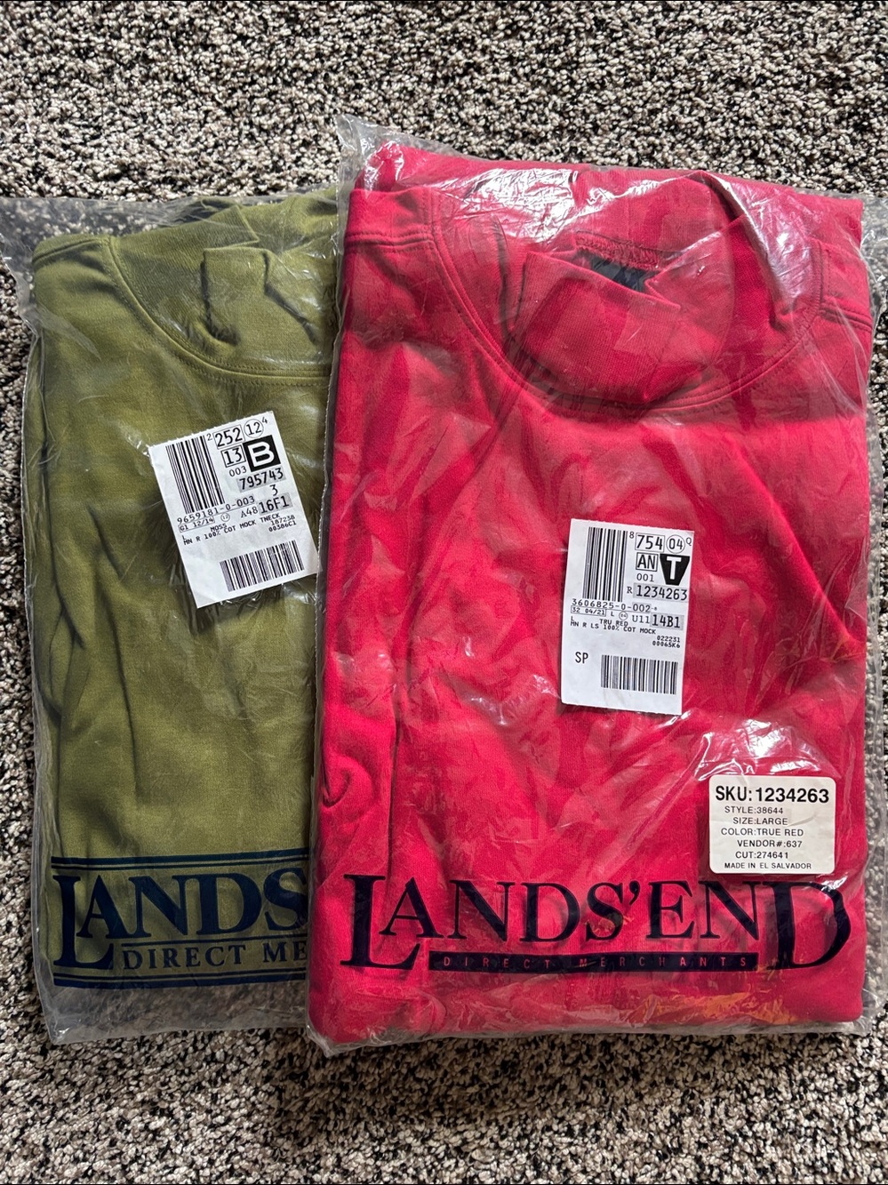 Lands' End Super T- Mock Turtleneck